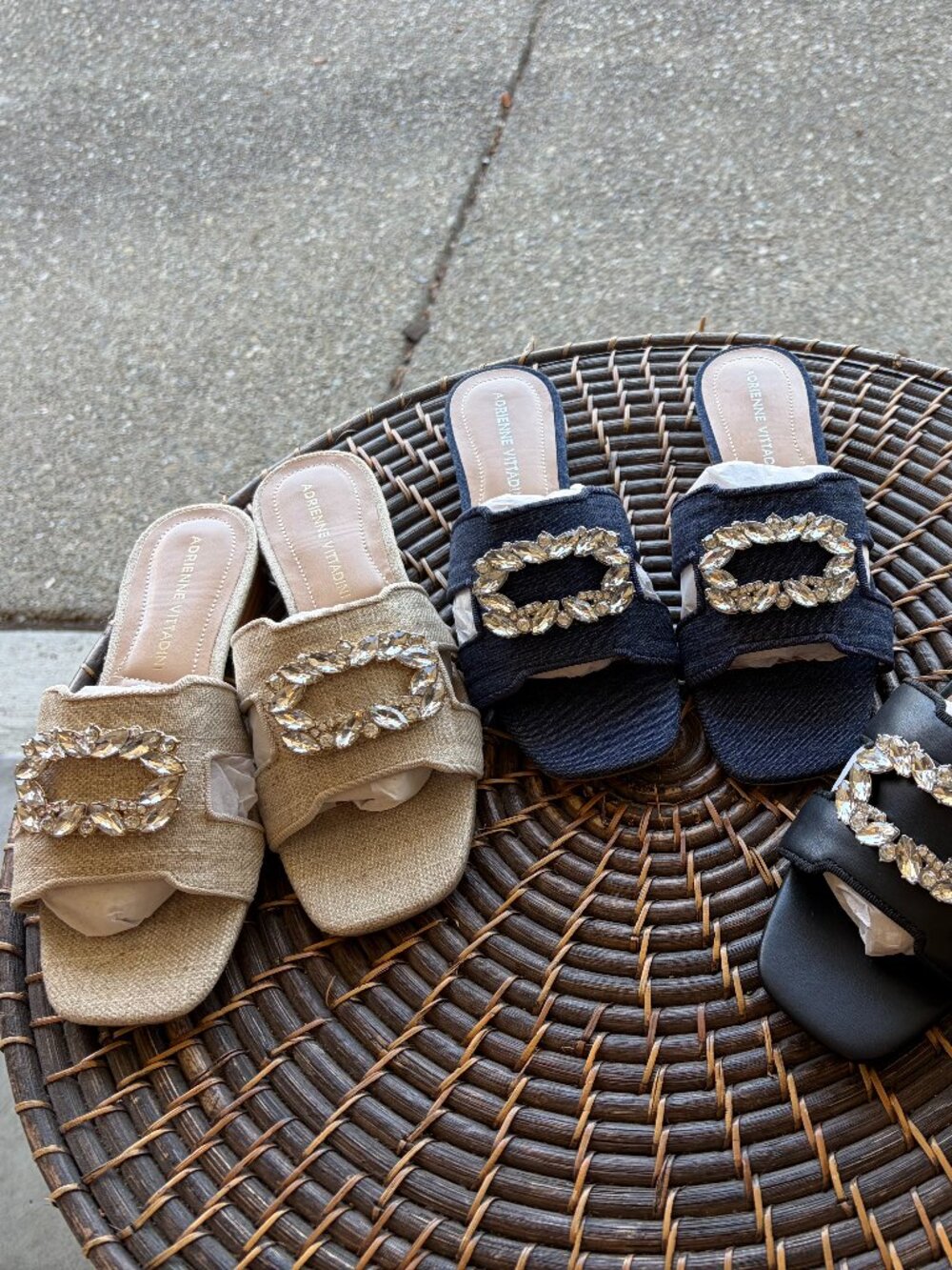 Brand New Adrienne Vittadini Slip On Flats with Detailing - 3 Pairs Avail.